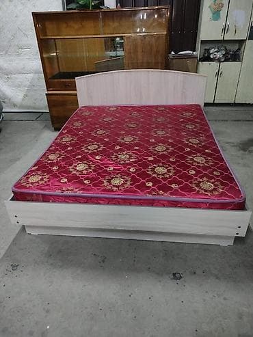 Оңдоп-түзөө жана курулуш: Кровать с высоким изголовьем и основанием под матрас - Размер — 3
