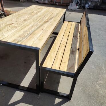 белая садовая мебель: Скамейка стол для сада.
Садовый мебель в наличии и на заказ — 7