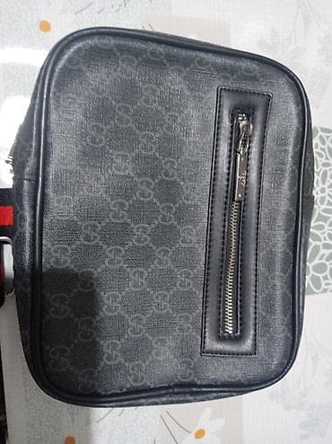 Барсетка, Gucci, Материал: Экокожа, Оригинал, Новый