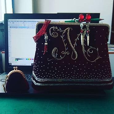 Жеке буюмдар: Вечерняя сумочка на заказ любого цвета любой узор и именной вензель — 4