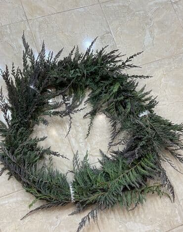 Гирлянды: Новогодние венки из натуральной хвои - Ручная работа. - Классическая — 7