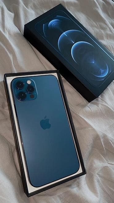 Мобильные телефоны и аксессуары: IPhone 12 Pro, 128 ГБ, Pacific Blue, Коробка, 72 % — 1