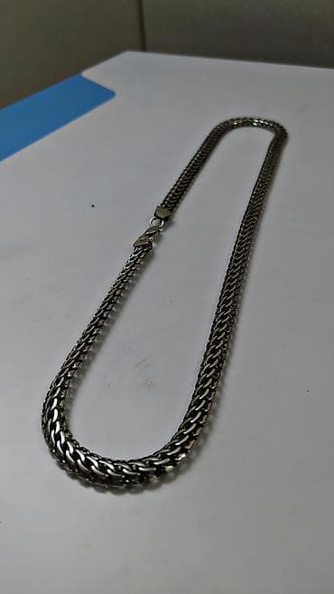 кыргыз алтын цепочка: Серебряная цепь Персидское плетение 60 гр 57 см Ручная работа Серебро — 6