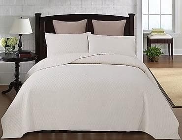 стеганное одеяло: Стеганое покрывало велюровые на кровать (набор) двумя наволочками — 8