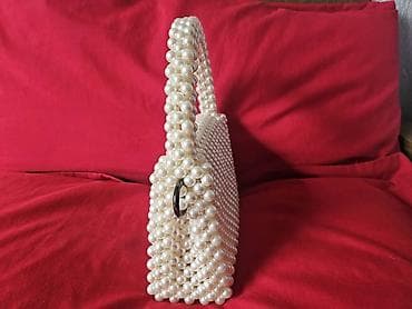 Сумкалар: Сумка клатч с жемчужным плетением - Дизайн: полностью покрыта — 2