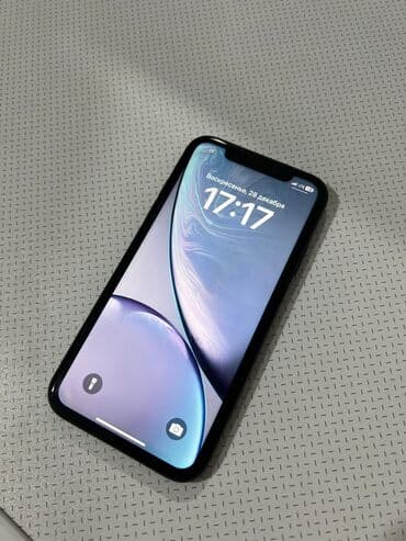IPhone Xr, Б/у, 64 ГБ, Черный, Защитное стекло, 79 %