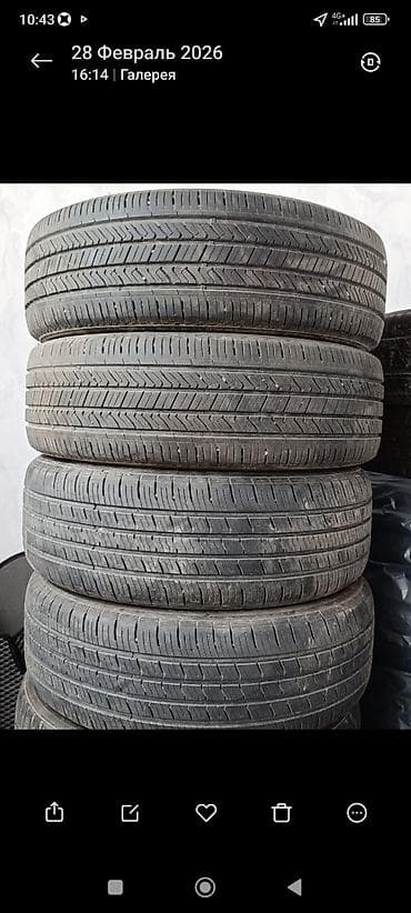Летние шины 4 штук комплект. хорошом состояние производства Корея at lalafo.kg Летние шины 4 штук комплект. хорошом состояние производства Корея