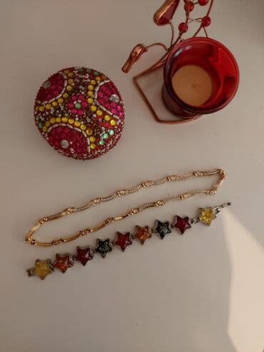 свадебные платья для покрытых: Бижутерия Колье, браслет — 3