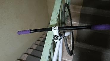 single speed: Фикс-байк/синглспид городской - Рама и вилка: стальная, окраска белая — 1