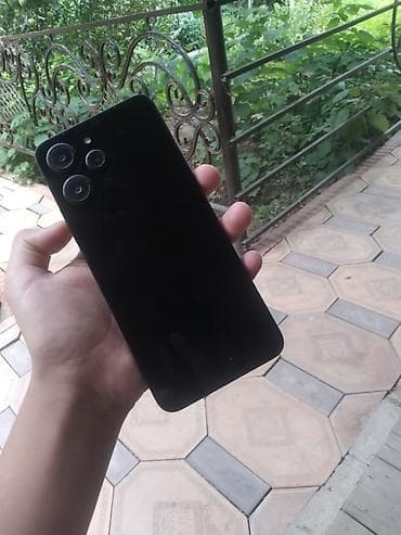 Техника и электроника: Redmi, Redmi 12, Б/у, 128 ГБ, цвет - Черный, 1 SIM, 2 SIM — 3