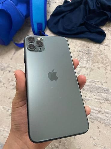 IPhone 11 Pro, Б/у, 256 ГБ, Matte Midnight Green, Зарядное устройство, Чехол, 83 %