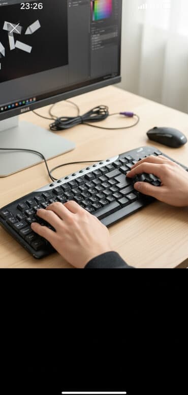 Ноутбуки: Клавиатура, Мембранная, Проводное подключение, Размер: 100% — 1