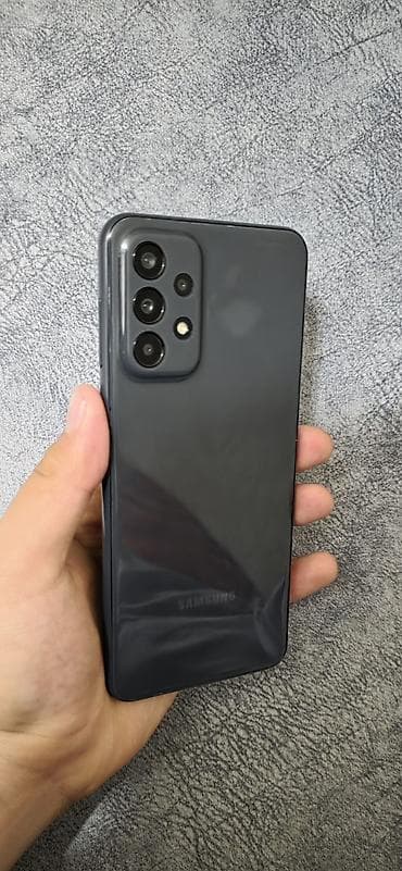 Samsung Galaxy A23, Б/у, 128 ГБ, цвет - Черный, 2 SIM