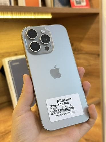 купить айфон 5 с: IPhone 16 Pro, 128 ГБ, Natural Titanium, Коробка, 93 % — 1