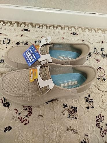 беговая обувь: Skechers Slip-ins — легкие мужские/унисекс лоферы без шнурков — 1