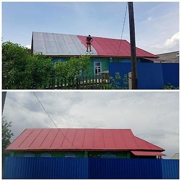 покраска крышы: Профессиональная покраска павильонов варот заборов все виды КВ/м — 1