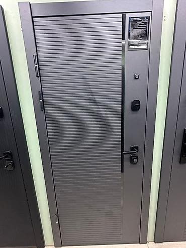 продажа металл: Двери для домов и квартир, Металлическая, Одностворчатая, В стиле хай-тек, цвет - Серый — 1