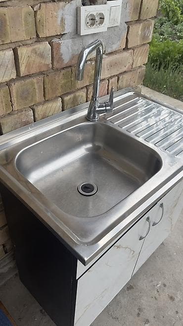 шкаф кухонный напольный: Тумба для кухни, С мойкой, Напольная, цвет - Белый — 4