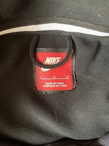 полузамок лакосте: Мужская толстовка, L, Nike, Б/у, цвет - Черный, Платная доставка — 6