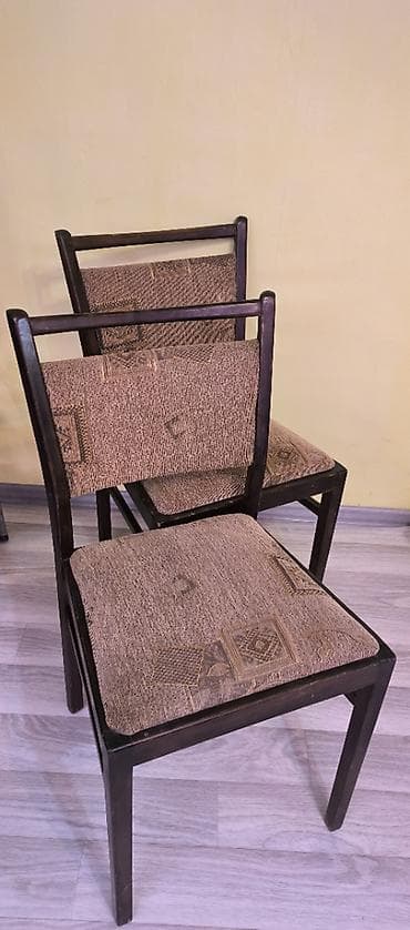 Стулья, табуретки: Стул для кухни, Б/у, Дерево, цвет - Коричневый — 1