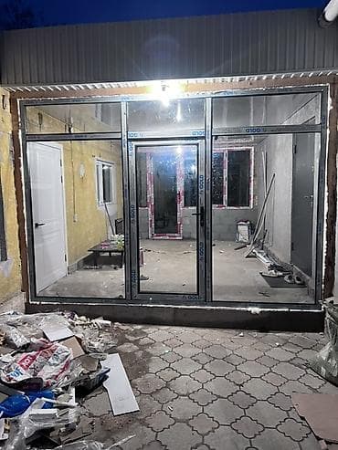 алюминиевые перегородки: Алюминиевое окно на заказ, Тип окна: Панорамные, Декоративные особенности: Другие особенности, Платная установка, В рассрочку — 7