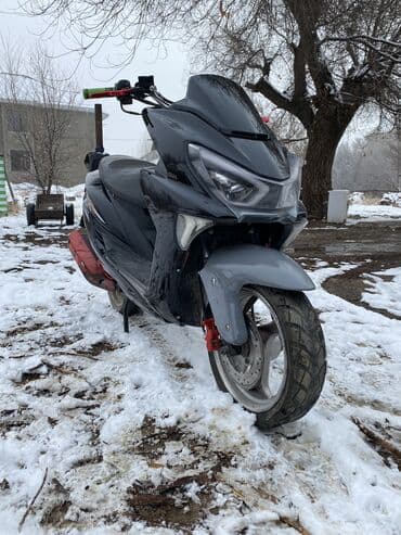 Скутеры: Скутер/максискутер спортивного стиля - Агрессивный дизайн передней — 6