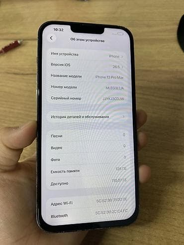 iphon 13 pro max: IPhone 13 Pro Max, Б/у, 128 ГБ, Синий, 90 % — 3