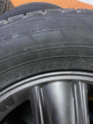 shadow line: Колеса в сборе 285 / 60 / R 18, Лето, Б/у, Комплект, Внедорожные (АТ/МТ), Литые, отверстий - 5 — 6