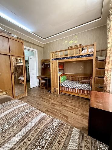 кыргызстан снять квартиру: 3 комнаты, 60 м², Сталинка, 2 этаж, Старый ремонт — 6
