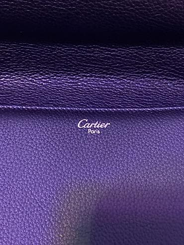 сумка винтажная: Портфель Cartier из зернистой кожи - Бренд: Cartier (логотип и — 2