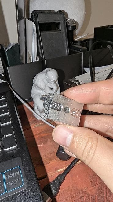 any cast: Оригинальный радиатор Creality К1 для хотенда - Материал: алюминиевый — 2