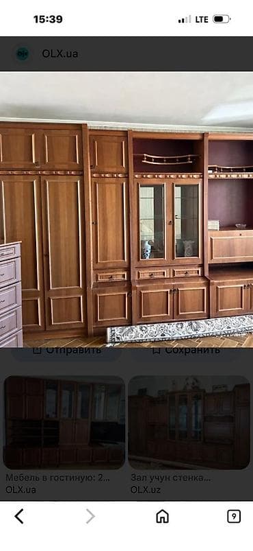 комтер: Стенка-шкаф, Тип стенки-шкафа: Модульная, Для зала, Особенности: Для хранения посуды — 1