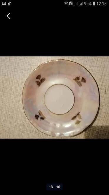 столовый сервиз мадонна: "мадонна " кофейный фарфоровый сервиз перламутр. Сервантное — 13