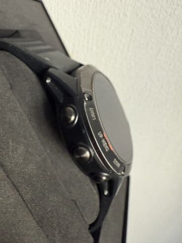 Garmin: Часы Garmin fenix 6 pro solar titanium С оригинальным новым ремешком — 5