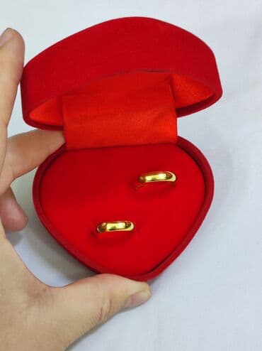 свадебные наборы ручной: Кольцо, Обручальное, Унисекс, Без вставки, Парный набор, Новый — 2