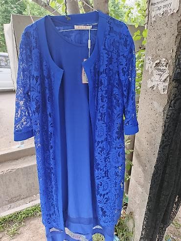 Нарядные женские комплекты 1) Элегантный комплект ELIS (синий): - at lalafo.kg Нарядные женские комплекты 1) Элегантный комплект ELIS (синий): -