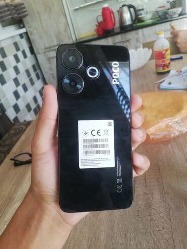 телефон poco m3: Poco M6, 256 ГБ, түсү - Кара — 1