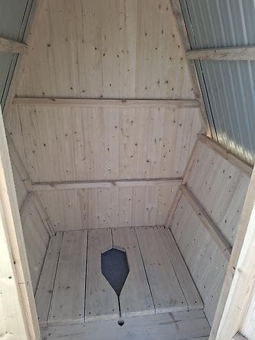 дереву: Туалетная кабинка, будка, Материал: Дерево — 2