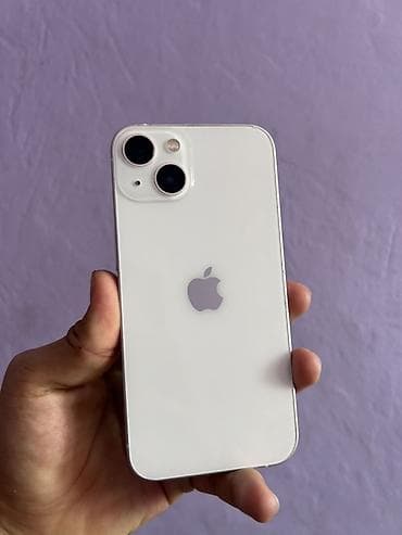 redmi note 9 a: IPhone 13, Б/у, 128 ГБ, Белый, Защитное стекло, Чехол, 100 % — 1