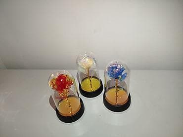 роза цветы: Светящаяся роза в колбе - Декоративная LED‑роза под прозрачным — 5