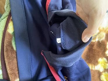 red centr: Детская спортивная кофта/толстовка на молнии. - Цвет: темно-синий с — 2