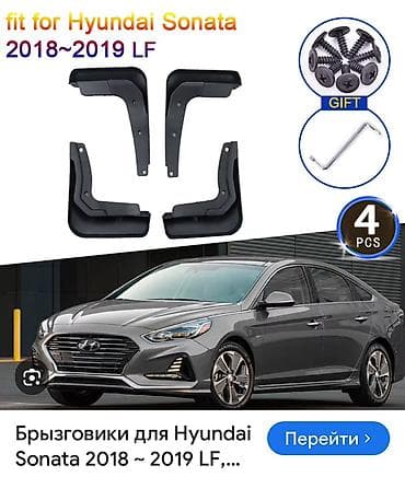 socket set 216: Накладки на дверные ручки + комплект брызговиков для Hyundai Sonata С — 2