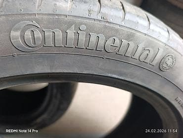Шины: Шины 245 / 45 / R 19, Лето, Б/у, Пара, Continental — 2
