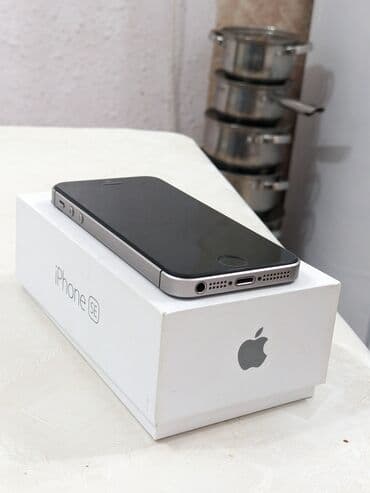 наушники майману: IPhone SE, 32 ГБ, Space Gray, Наушники, Кабель, 100 % — 1