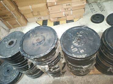 Блины для штанги 10 кг 
железные Узбекистан новые