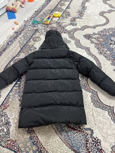 брендовые вещи оригинал: Пуховик, По колено, Корея, С капюшоном, XL — 3