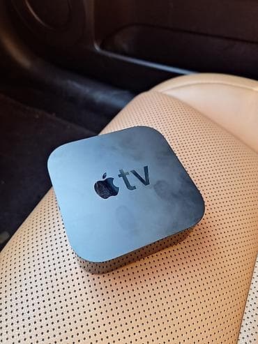 Apple TV медиаприставка б/у без пульта - Компактная ТВ-приставка для lalafo.kg да Apple TV медиаприставка б/у без пульта - Компактная ТВ-приставка для