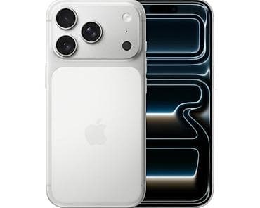 m4 max: IPhone 17 Pro Max, Б/у, 256 ГБ, Серебристый, Наушники, Зарядное устройство, Защитное стекло, 98 % — 1