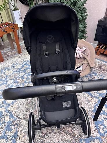 Коляскалар: Балдар арабасы, Cybex, түсү - Кара, Колдонулган, Өзү алып кетүү — 7