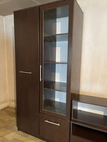 бу кухонный шкаф: Ашкана гарнитуру, Колдонулган, түсү - Кара, ДСП, Өзү алып кетүү — 4